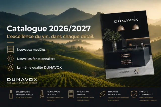 Pourquoi le nouveau catalogue anniversaire Dunavox marque une nouvelle étape pour le refroidissement du vin premium